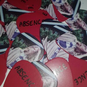 Guitar Picks + Button + Sticker Bundle